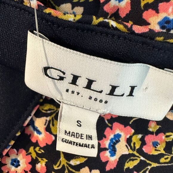 Gilli Sleeveless Back Tie Ditsy Mini Dress Size Small - Picture 8 of 10